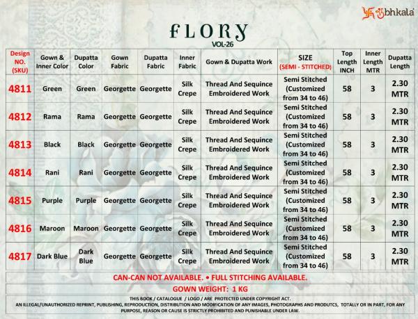 Kf Flory Vol 26 New Exclusive Sequince Anarkali Gown Collection